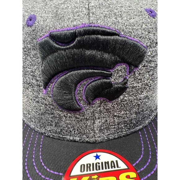 Zephyr NCAA Kansas State‎ Wildcats Children Boys Snapback Cap Hat Adjustable NWT - Picture 2 of 7